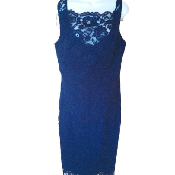 LE CHATEAU Black Lace Dress Size 16 New NWT - Picture 1 of 3